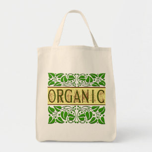Organic Green Slogan Tote Bag