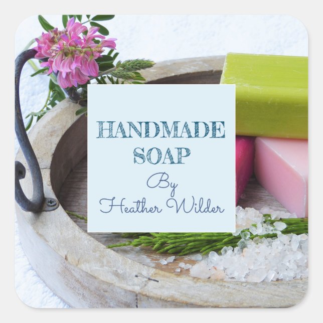 Organic Handmade Soaps Product Labels (Front)