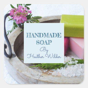 Organic Handmade Soaps Product Labels