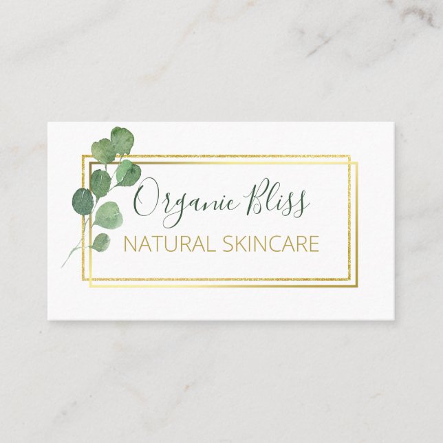 Organic Handmade Spa Soap Body Butter Skincare Business Card (Front)