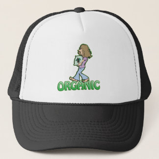 ORGANIC hippie with organic food Trucker Hat
