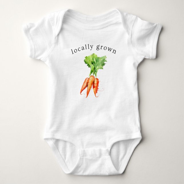 Organic Locally Grown Farm Fresh Baby Bodysuit (Front)