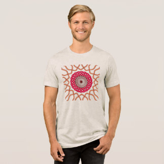 Organic Mandala Spiral Design Tri-Blend Shirt