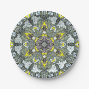 Organic Mandalas Moss Series One Paper Plate