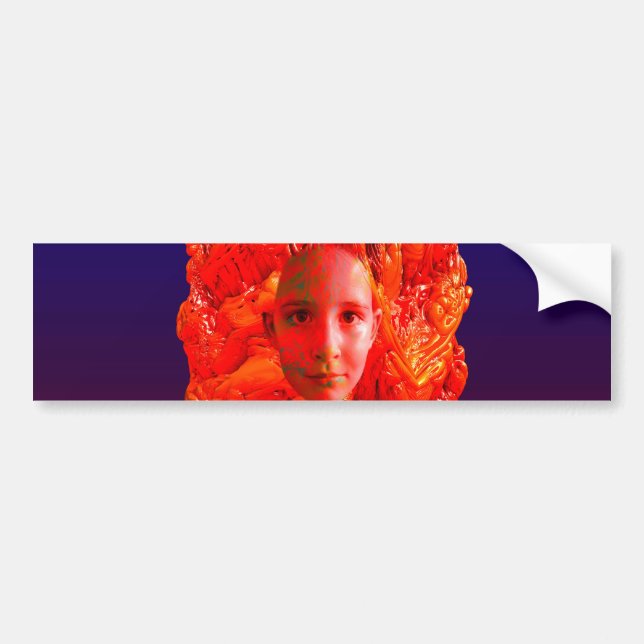 Organic Meditation Bumper Sticker (Front)