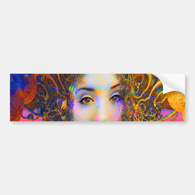 Organic Medusa Bumper Sticker (Front)