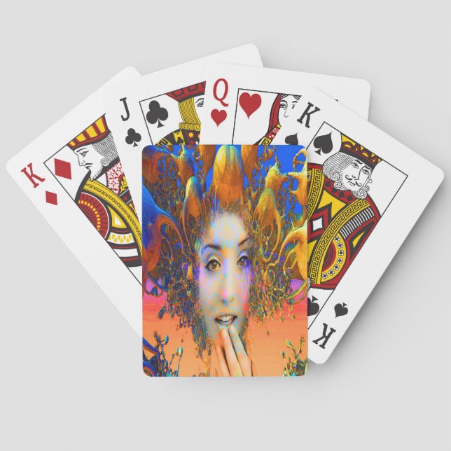 Organic Medusa Playing Cards (Back)