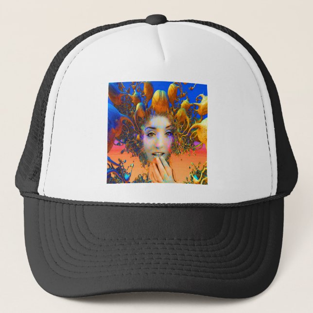 Organic Medusa Trucker Hat (Front)
