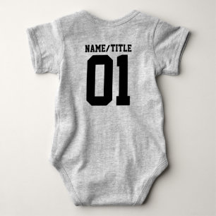 Organic minimalist natural wedding DESIGN EDITABLE Baby Bodysuit