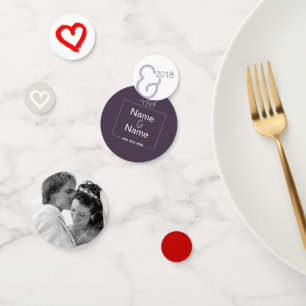 Organic minimalist natural wedding DESIGN EDITABLE Confetti