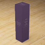 Organic minimalist natural wedding DESIGN EDITABLE Wine Box<br><div class="desc">- Edit and customise the design using he online editor tool! - DIY upload your picture and use your own text, and get a printed version of your gift! - Transfer this design on another product using the "Transfer design" button at the bottom of each product page. Edit, customise, adjust...</div>