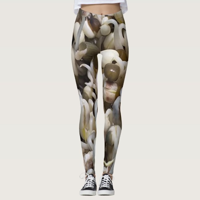 Organic Mung Sprouts – A Nutrient-Packed Superfood Leggings (Front)