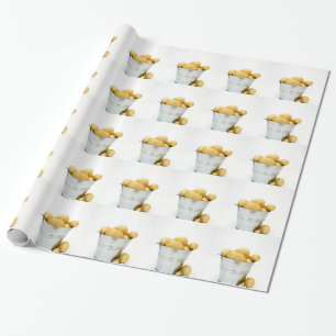 Organic new potatoes wrapping paper