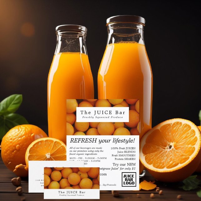 Organic Oranges, Juice Bar Advertising Flyer (Creator Uploaded)