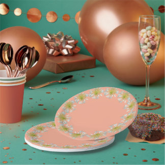 Organic Peach, Paper Plate