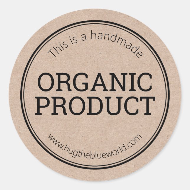 Organic Product Kraft Labels (Front)