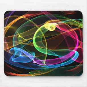 Organic Rainbow Mouse Pad