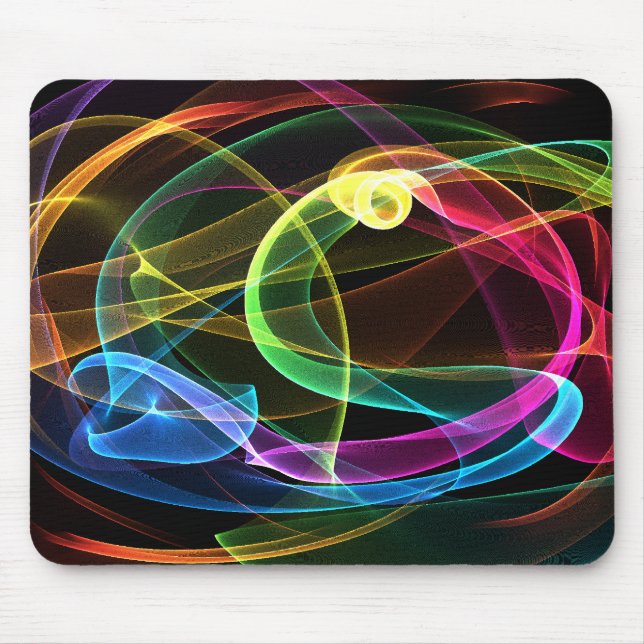 Organic Rainbow Mouse Pad (Front)