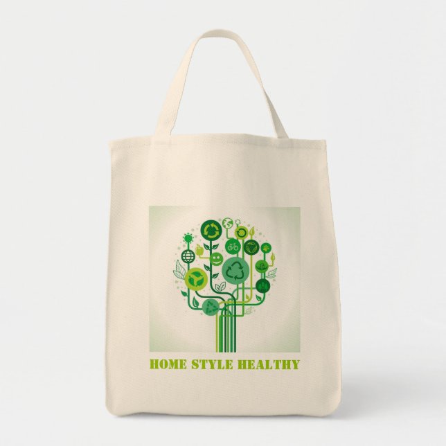Organic Reusable Grocery Bag (Front)
