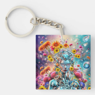 Organic Robot Key Ring
