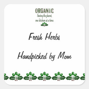 Organic Saving the Planet Custom Canning Label