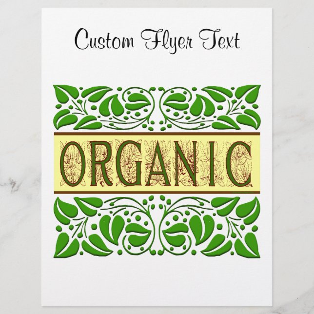 Organic Saying Flyer Template (Front)