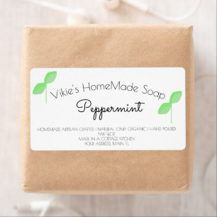 Organic Scent Soap Business Art Label