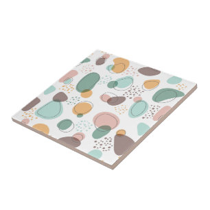Organic shapes modern seamless pattern ceramic tile