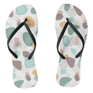Organic shapes modern seamless pattern thongs