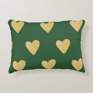 Organic shapes naive pattern. Abstract watercolor Decorative Cushion