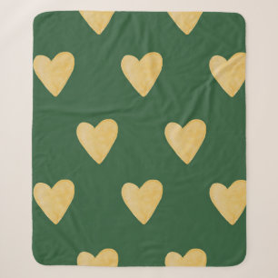 Organic shapes naive pattern. Abstract watercolor  Sherpa Blanket