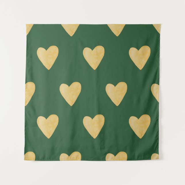 Organic shapes naive pattern. Abstract watercolor  Tapestry (Front)