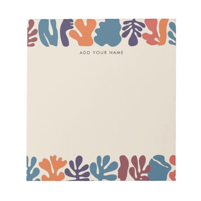 Organic Shapes Notepad (Front)
