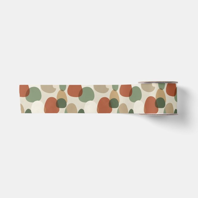Organic Shapes Satin Ribbon (Front)
