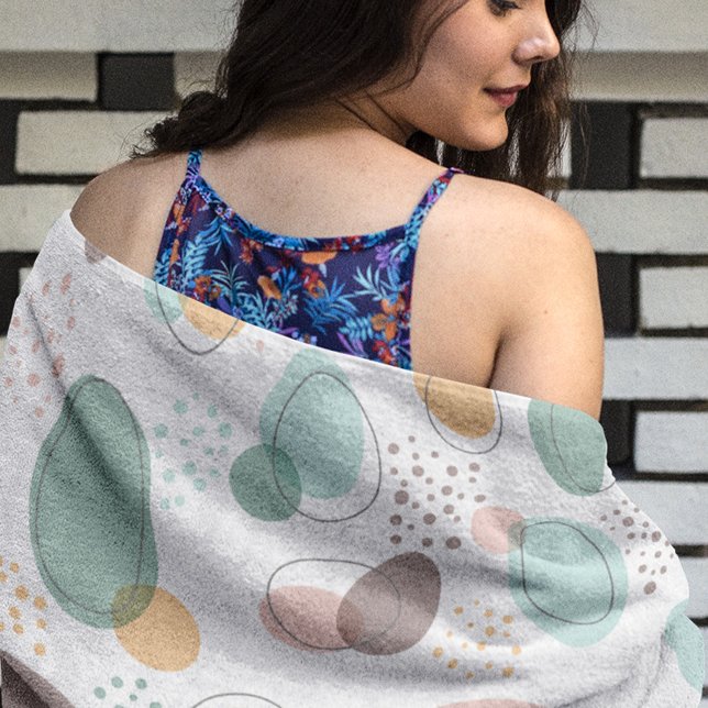 Organic shapes seamless pattern beach towel (Creator Uploaded)