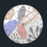 Organic Shapes Sun Floral Art Pattern Dartboard<br><div class="desc">Designed by Dream Big Digital Design</div>