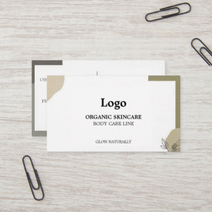 Organic Skincare Business Card