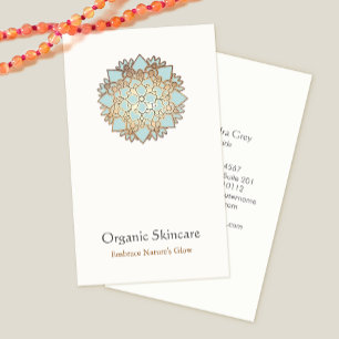 Organic Skincare Lotus Flower Business Card