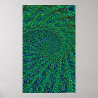 Organic Spiral Duality Poster