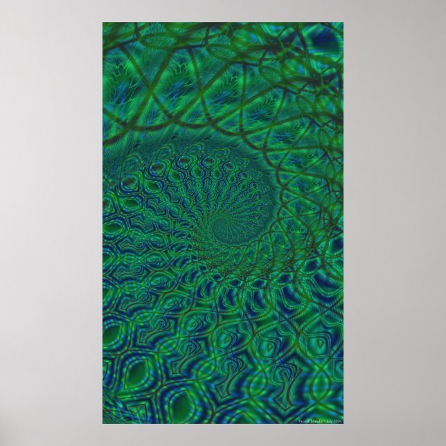 Organic Spiral Duality Poster (Front)