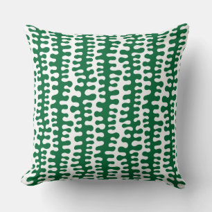 Organic Stripes - Forest Green Cushion