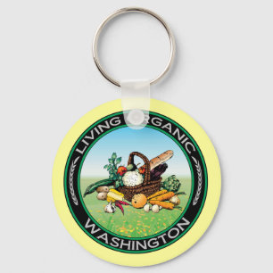 Organic Washington Key Ring