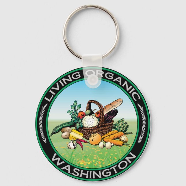 Organic Washington Key Ring (Front)