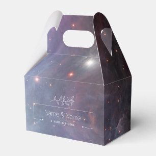 Organic white favour retro orion nebula EDITABLE Box