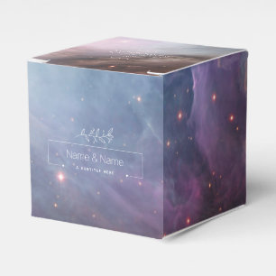 Organic white favour retro orion nebula EDITABLE Box