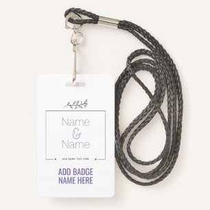 Organic will you marry me orion nebula EDITABLE ID Badge