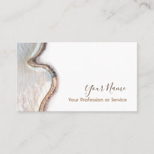 Organic wooden interior design and furnitures! business card