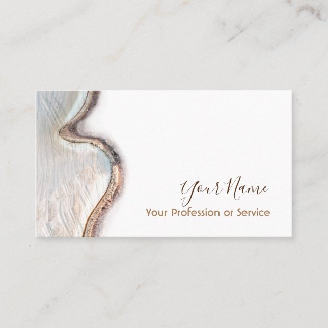 Organic wooden interior design and furnitures! business card (Front)