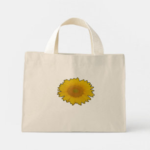 Organic yellow flower on bag