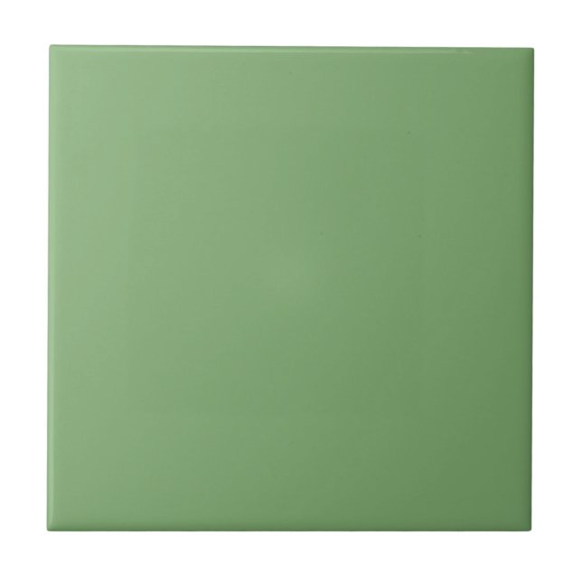 Organically Green Square Kitchen and Bathroom Ceramic Tile (Front)